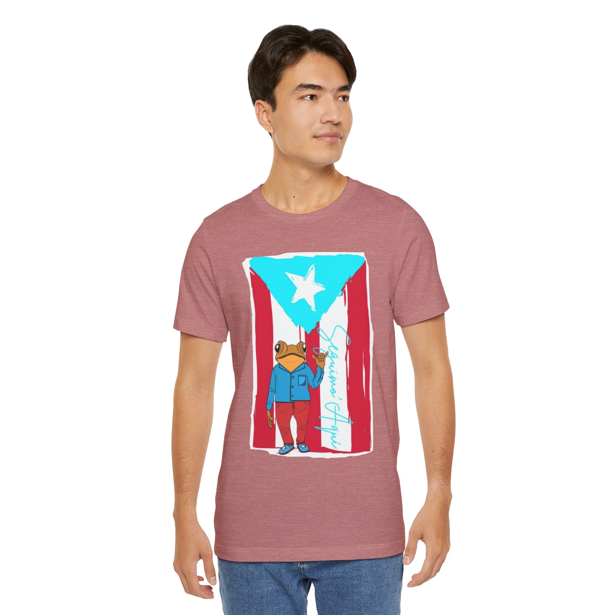 Puerto Rican Coqui Flag T‑Shirt  Boricua Pride Tee