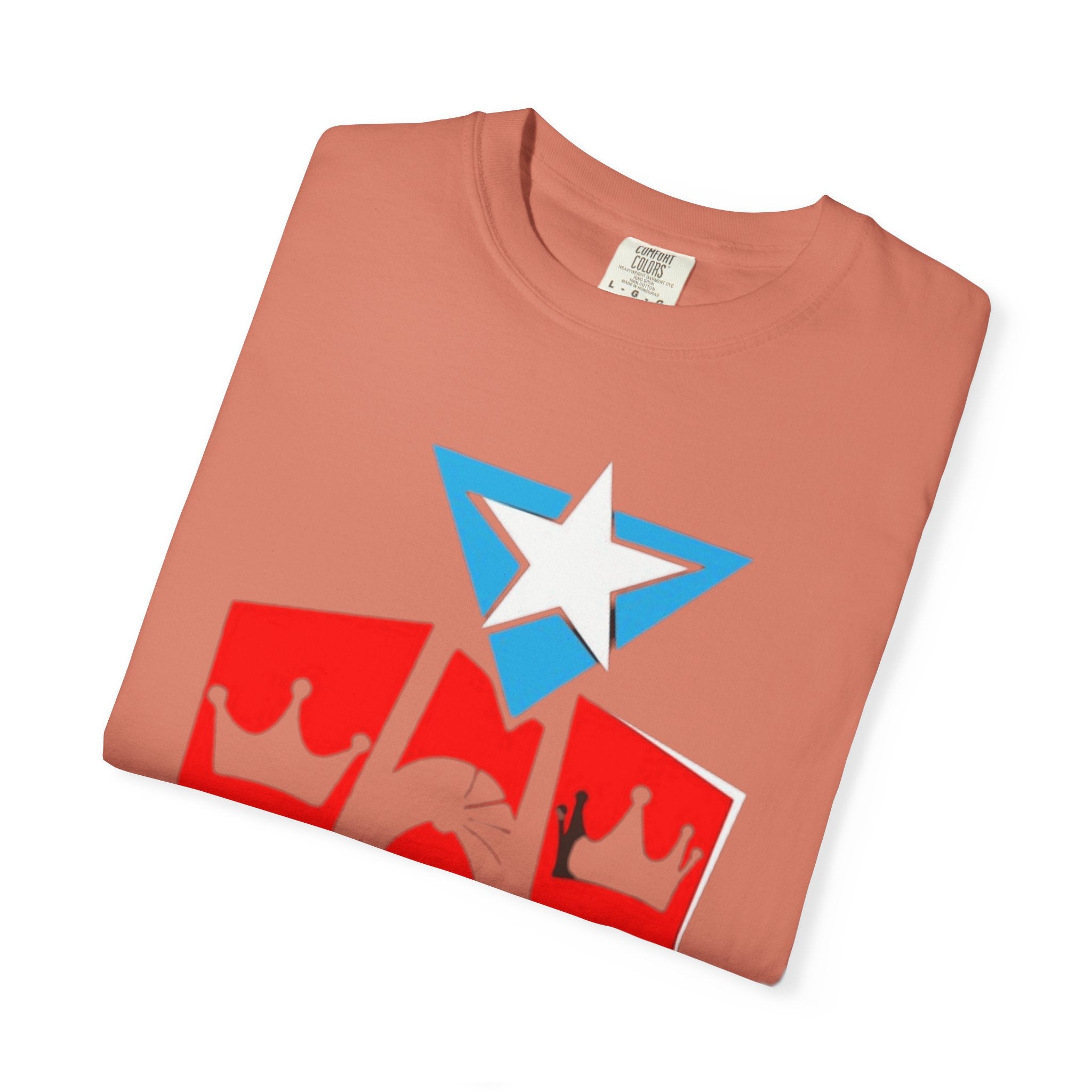 The Three Kings T-Shirt — Puerto Rican Three Kings Graphic Tee (Star & Crown Silhouettes)