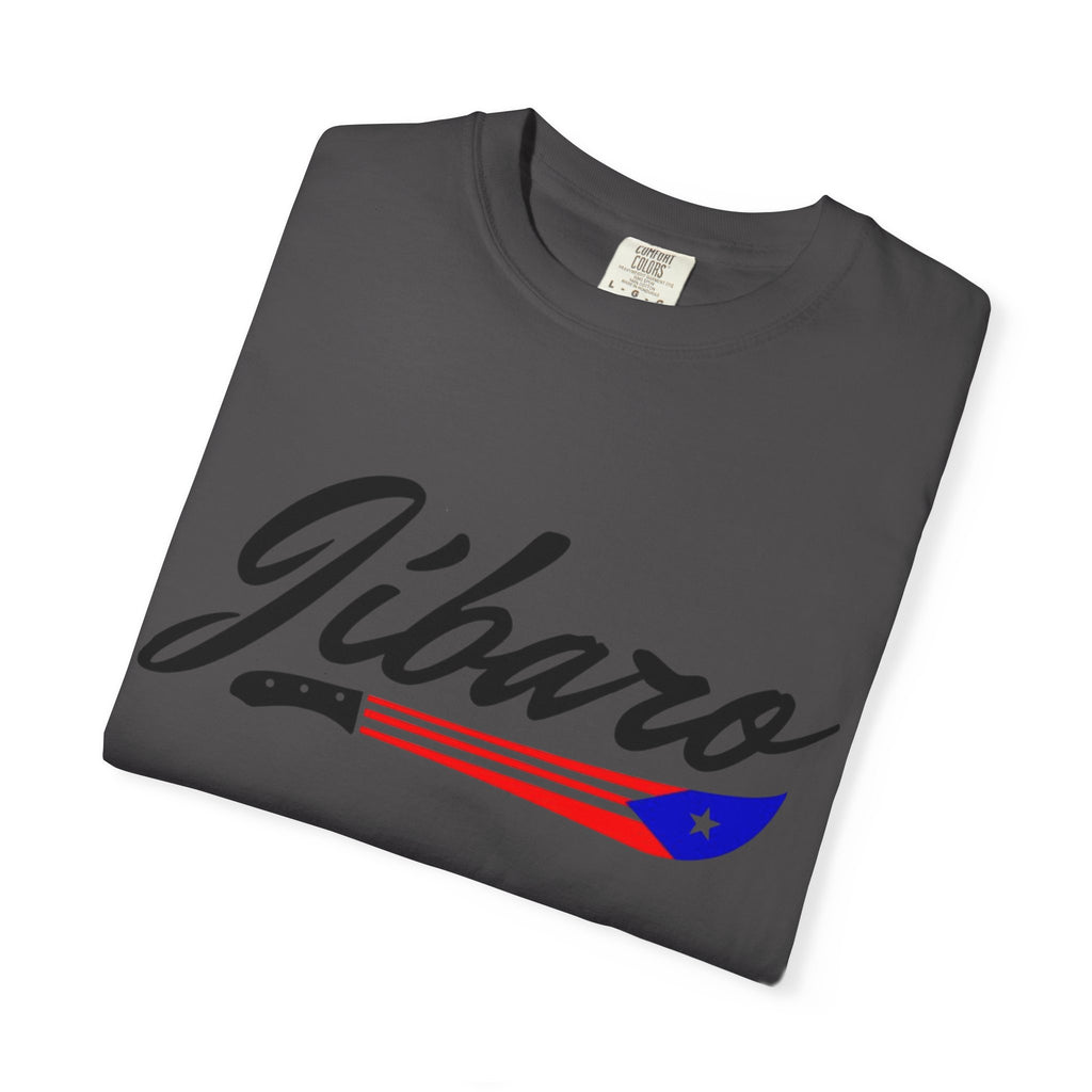 T-Shirt  "Jíbaro" Puerto Rican Heritage Tee (Back Machete  Sombrero de Paja Design) Puerto Rico’s Navidades