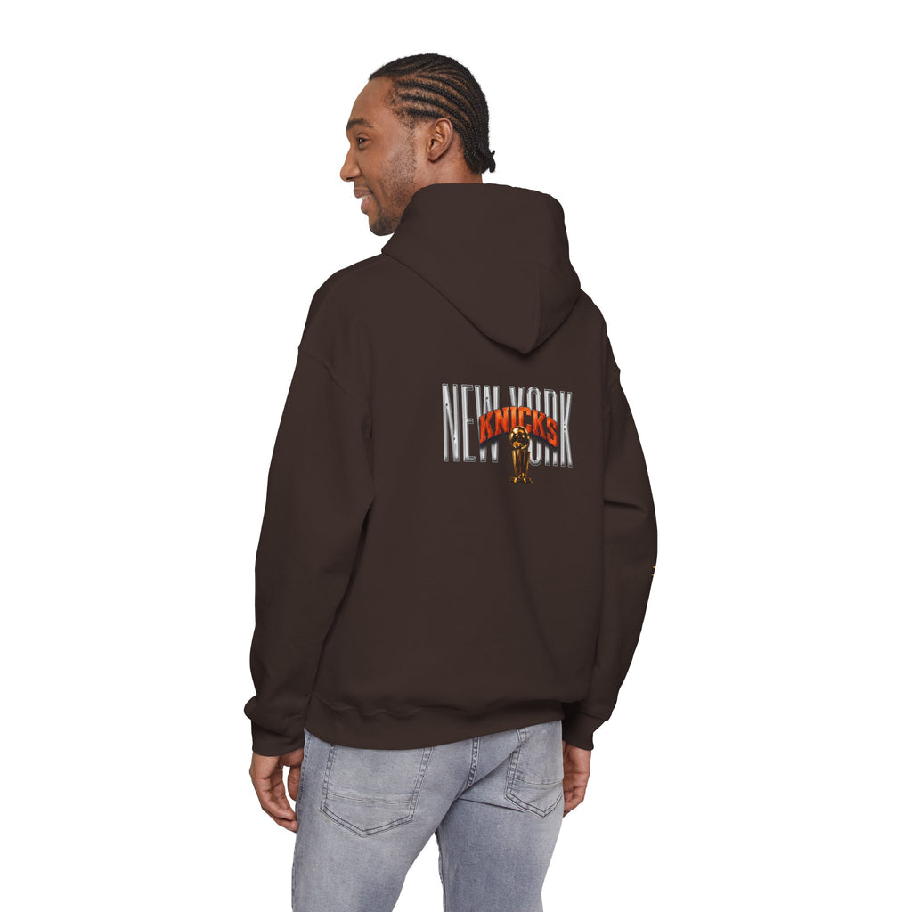 NY-K Retro Player Collage Hoodie — Basketball Fan Sweatshirt