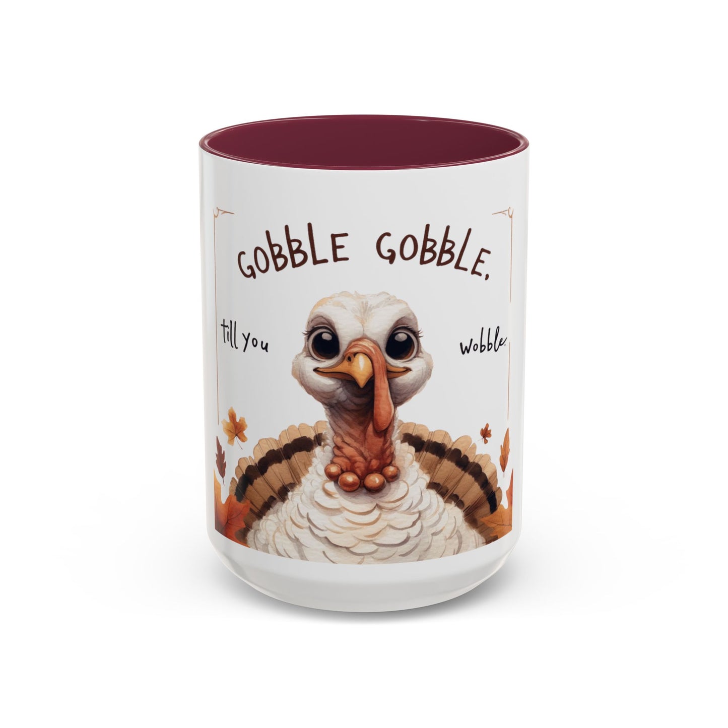 Mix cozy, aesthetic, and autumn-inspired sayings 🍁 Whimsical Thanksgiving Mug - Gobble Gobble Design