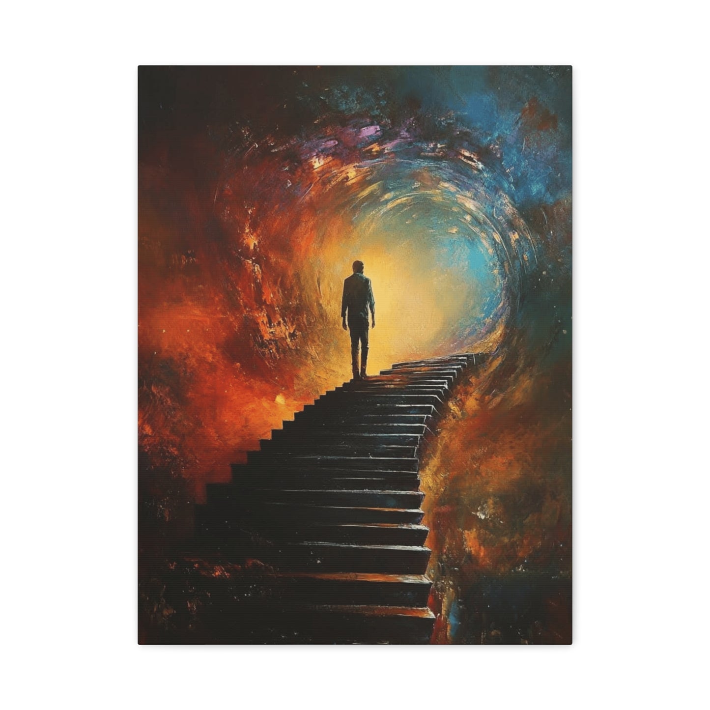Embrace the Spirit of Nature and Free-Flowing Boho Vibes Spiritual Journey Canvas Art, Inspirational  Meditation Decor, Inspirational Quote Wall Art