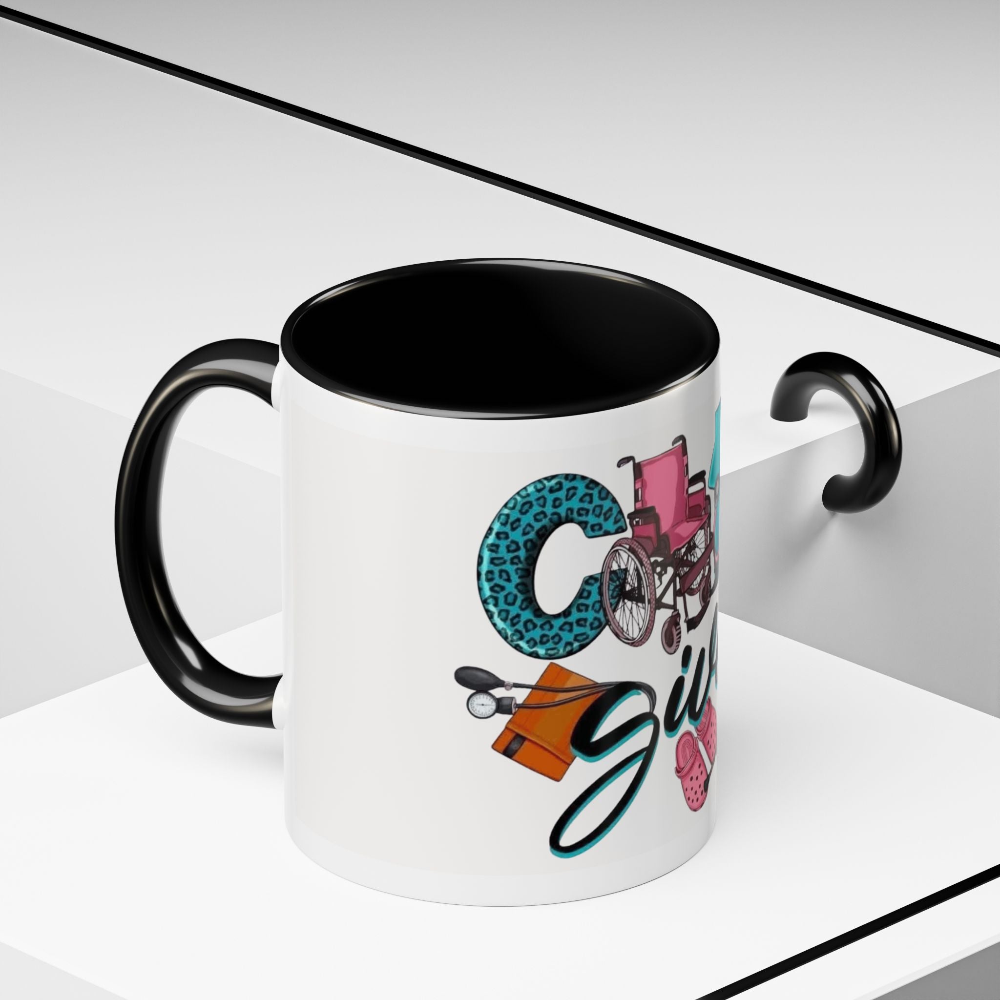 Nurse Given Accent Coffee Mug — Caregiver & Medical Equipment Design Christmas mug for all healthcare heroes