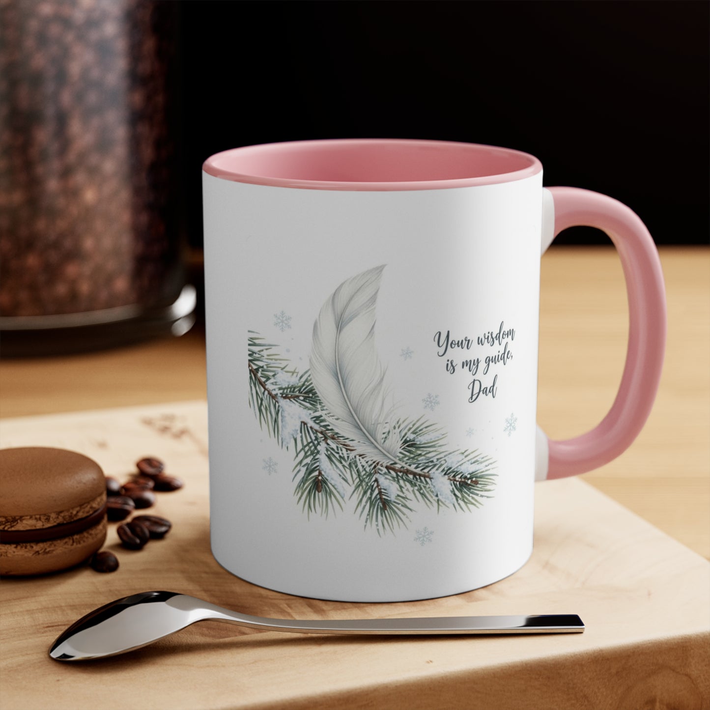 Holiday Mugs Christmas Gift Ideas Hot Cocoa & Coffee Cup Designs Inspirational Father's Day Mug with Feather Design