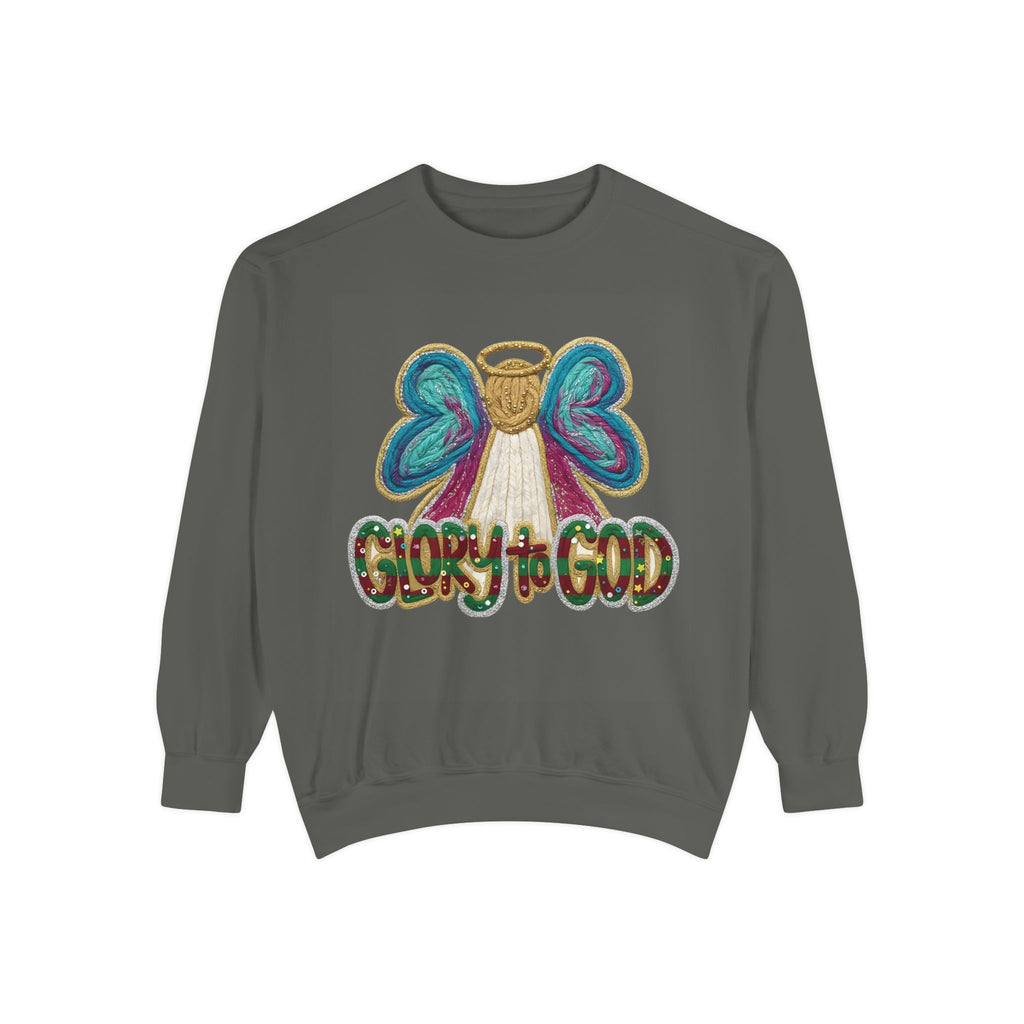 Glory to God Angel Sweatshirt Christmas Holiday Collection  Festive T-Shirt & Sweater