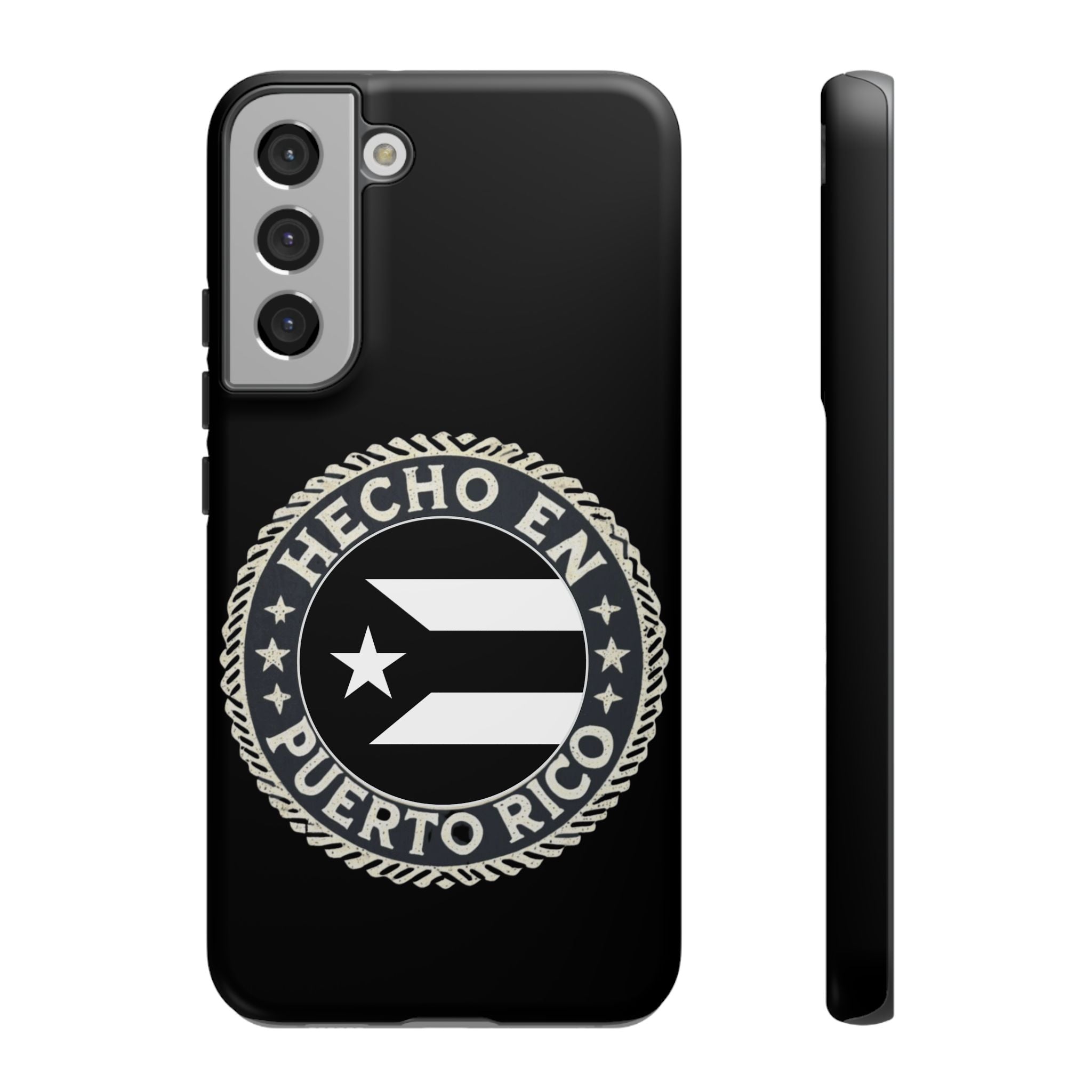 Hecho en Puerto Rico Phone Case  Puerto Rican Flag Emblem Tough Protective Cover