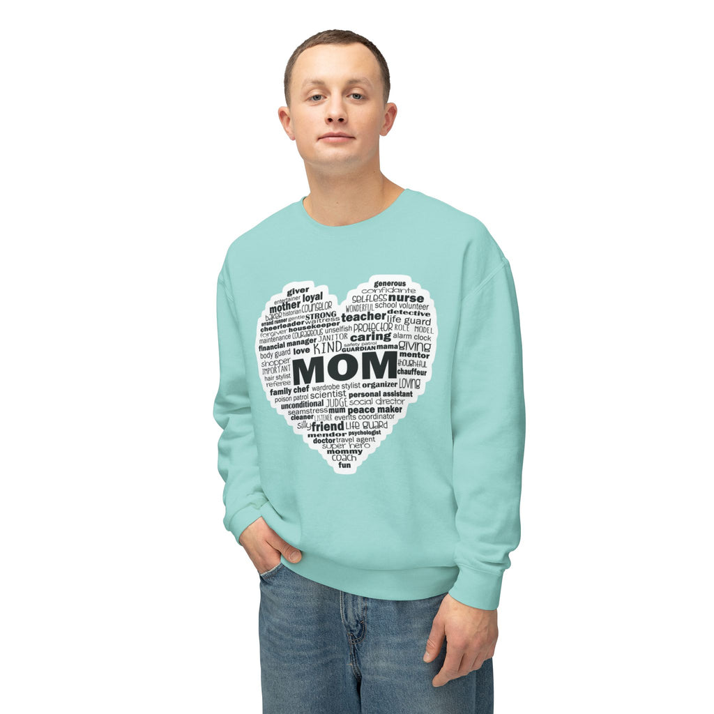 Mom Word-Cloud Heart Sweatshirt  Mother's Day Gift