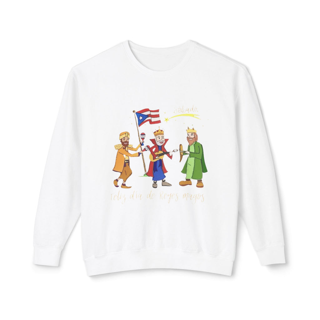 Three Kings Sweatshirt  'Feliz Día De Los Reyes Magos' Holiday Crewneck Christmas T-shirts and sweaters