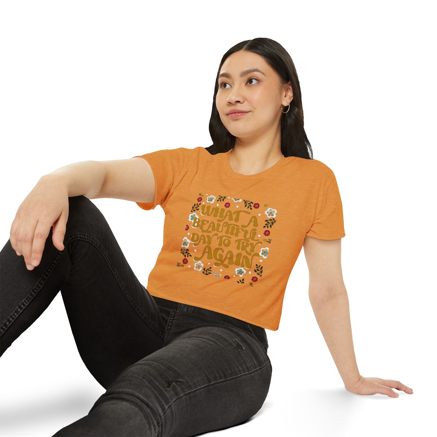🧘‍♀️ Wear Your Peace. Women's Festival Crop Top, Boho Chic Summer Top, Loose Festival Shirt, Inspirational Quote Tee, Eco-Friendly Crop Tee