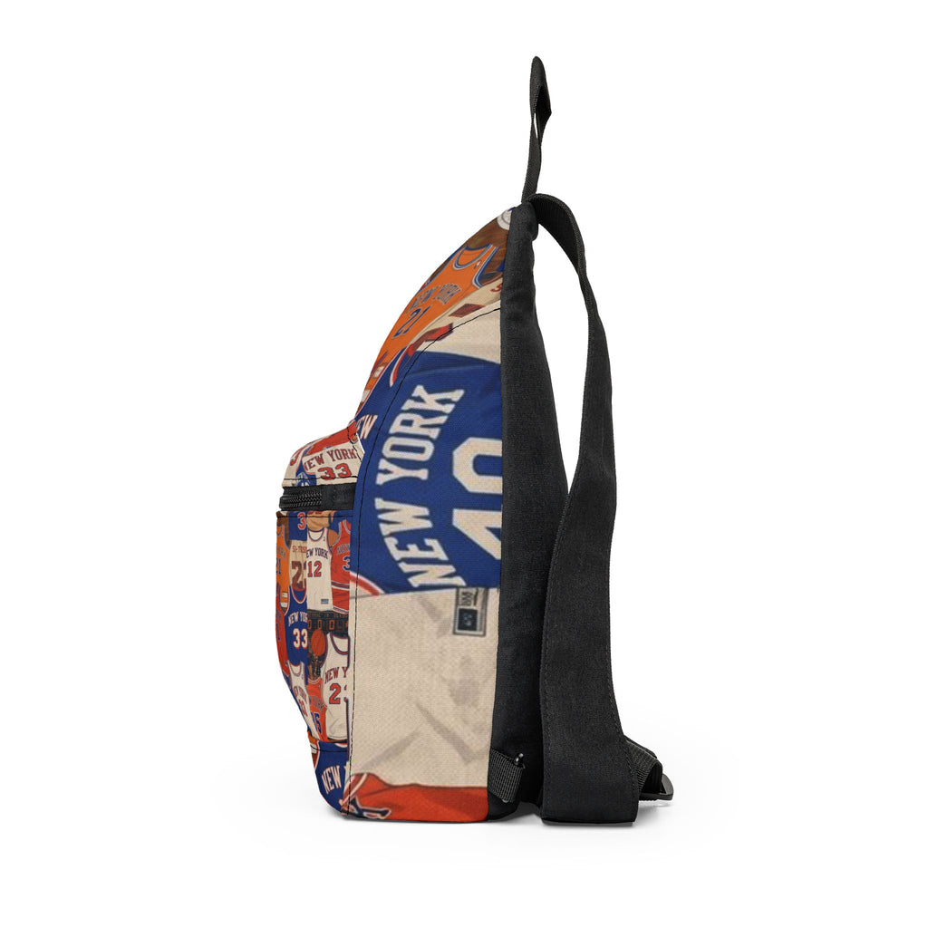 NYC Basketball Jersey Sling Bag – Vintage Team Number Collage