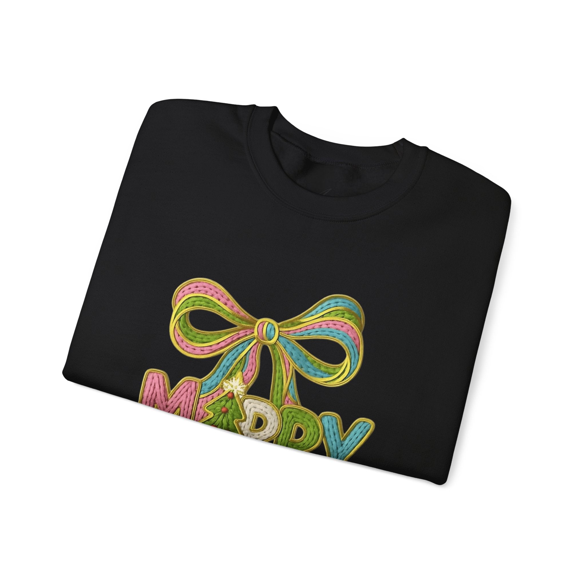 Festive Holiday Designs and Quotes Candy Christmas Tree Sweatshirt — Holiday Candyland Crewneck