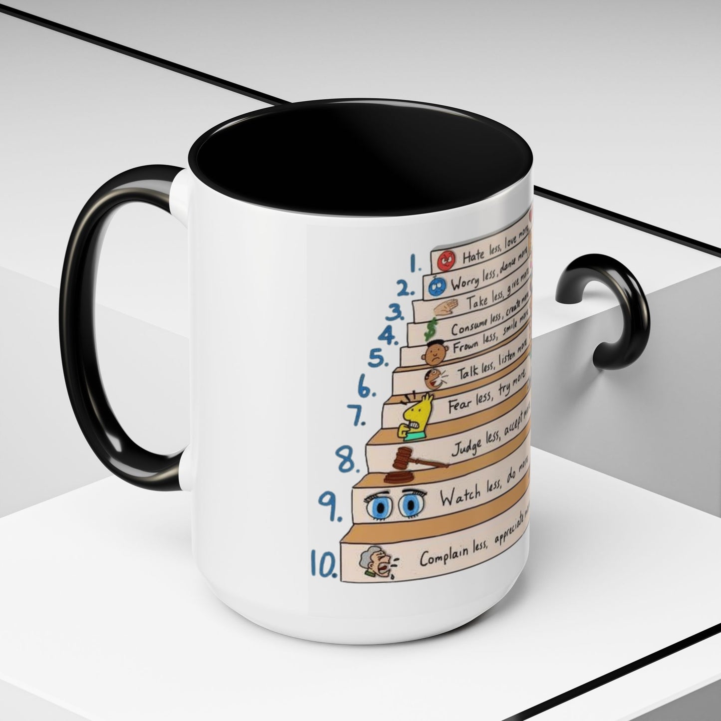 ☕ Start Your Day with Meaning Motivational Gift, Self-Care Mug, Unique Home Decor, Joyful Drinkware