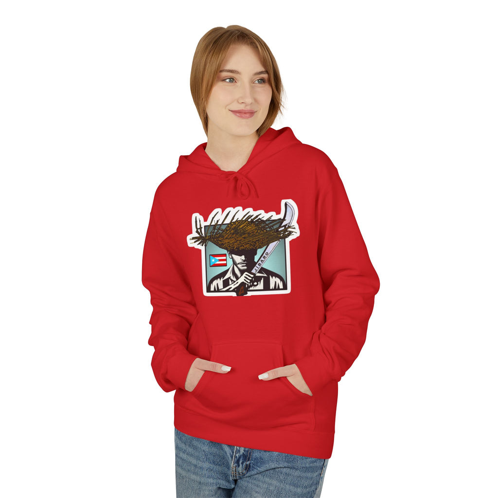Gíbaro Hoodie  Puerto Rican Pride Pullover with Flag Machete Design