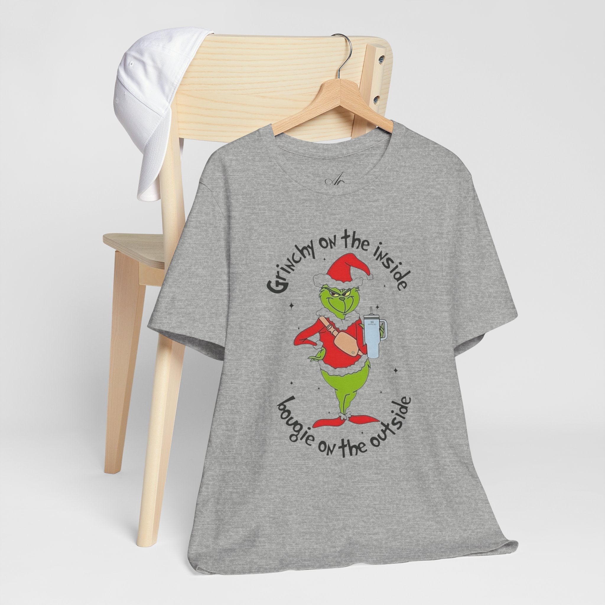 Grinch-Inspired Holiday Tee: 'Grinchy on the Inside, Boogie on the Outside'
