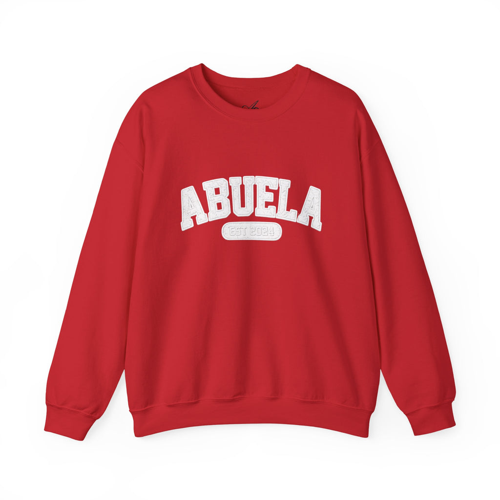 Abuela Varsity Crewneck Sweatshirt Cozy Grandma Gift Minimal Everyday Family Love Apparel