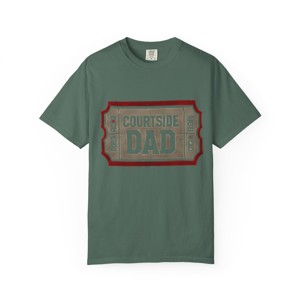 Courtside Dad T-Shirt — Vintage Ticket-Style Basketball Dad Tee