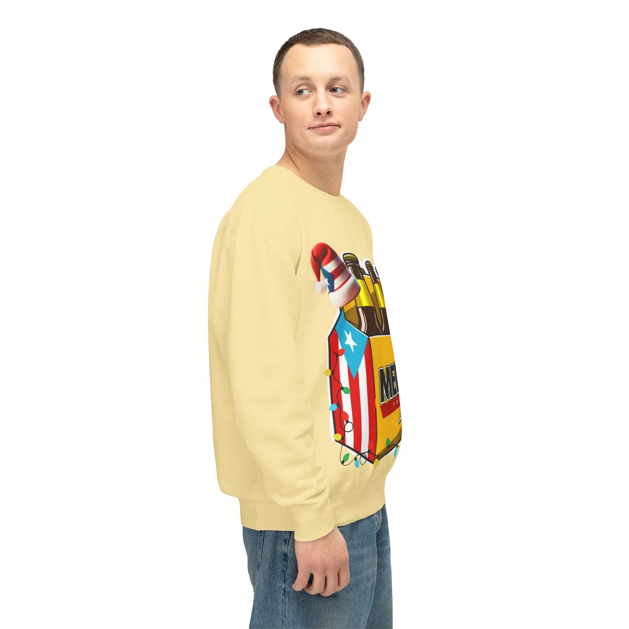 Medalla Light Puerto Rican Holiday Sweatshirt  Navidad Boricua Crewneck Puerto Rico Navidade