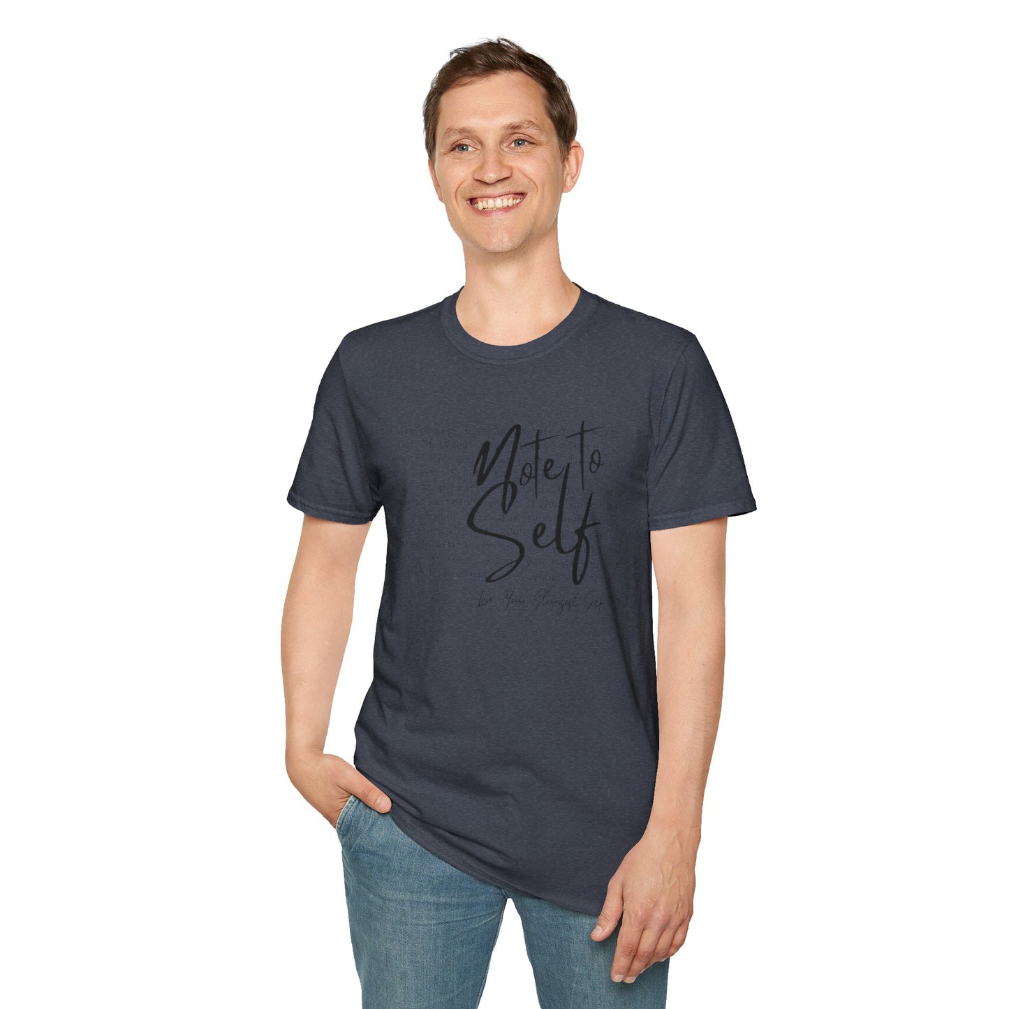 Note to Self T‑Shirt  Minimal Script Inspirational Tee