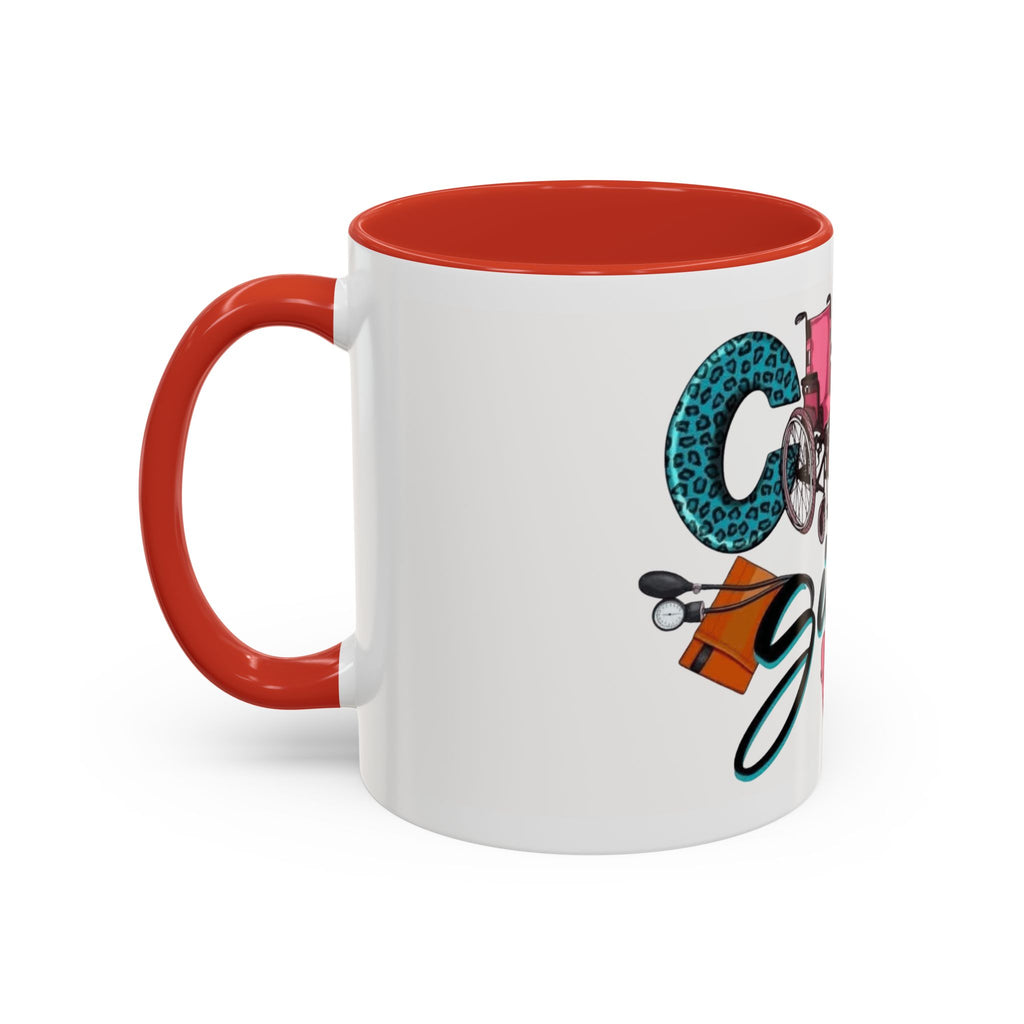 Nurse Given Accent Coffee Mug — Caregiver & Medical Equipment Design Christmas mug for all healthcare heroes