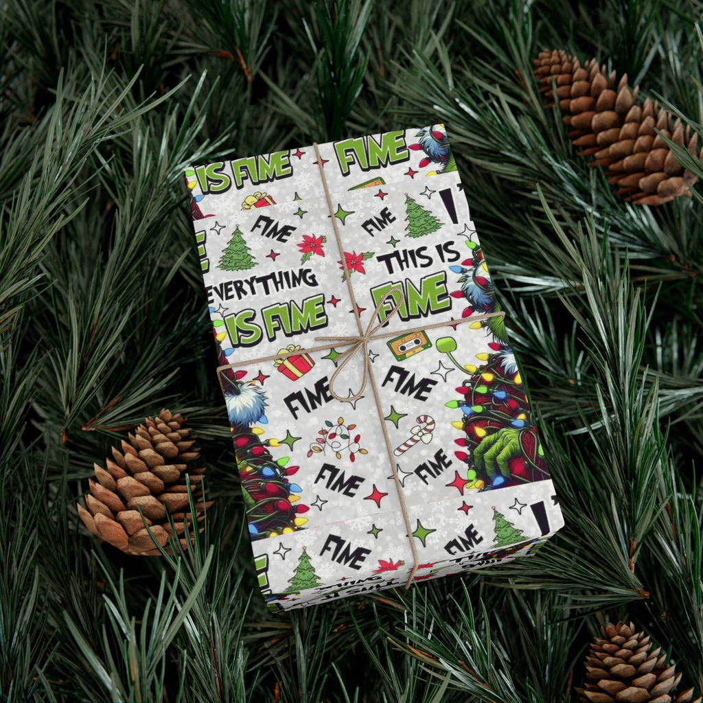 Festive Wrapping Paper  Whimsical Holiday Gift Wrap | Christmas Paper Roll | Fun & Unique Gift Packaging