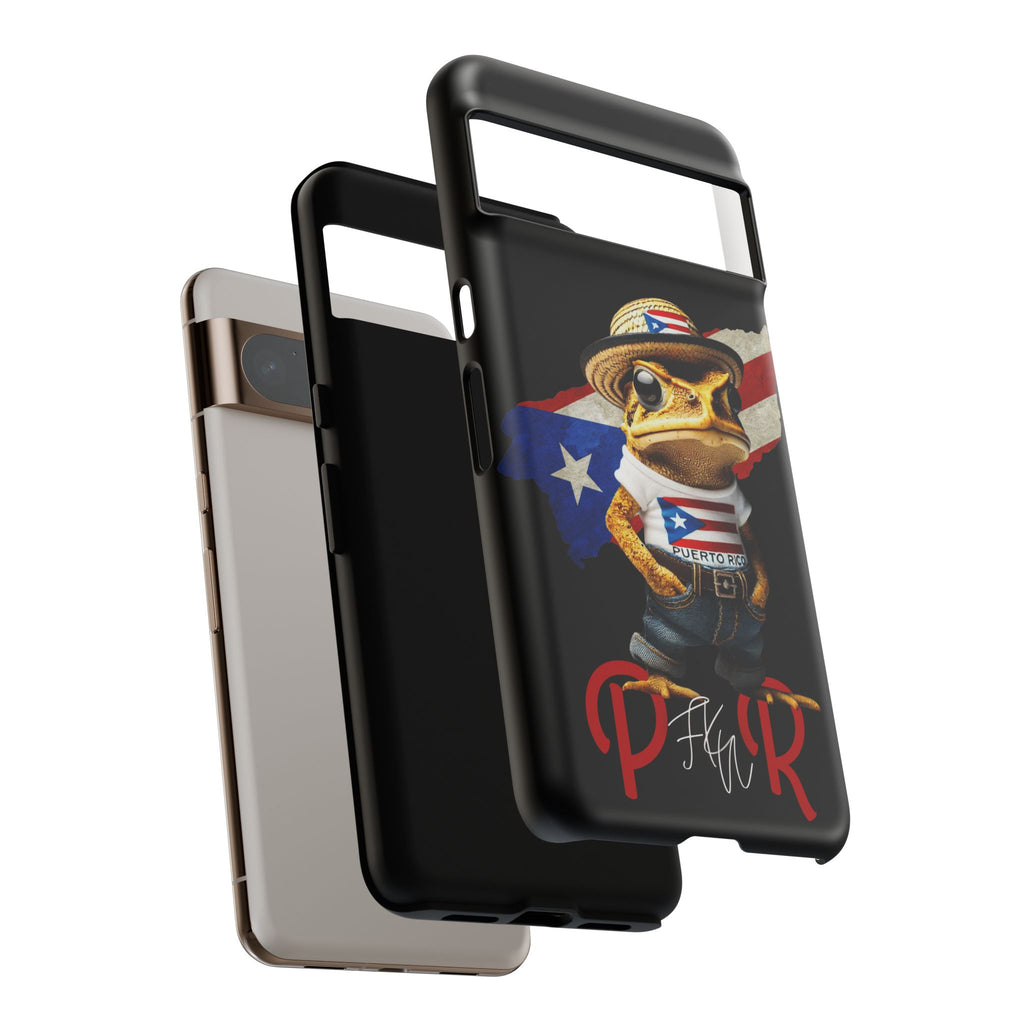 Puerto Rican Frog Tough Phone Case  Puerto Rico Flag Patriotic Protective Case