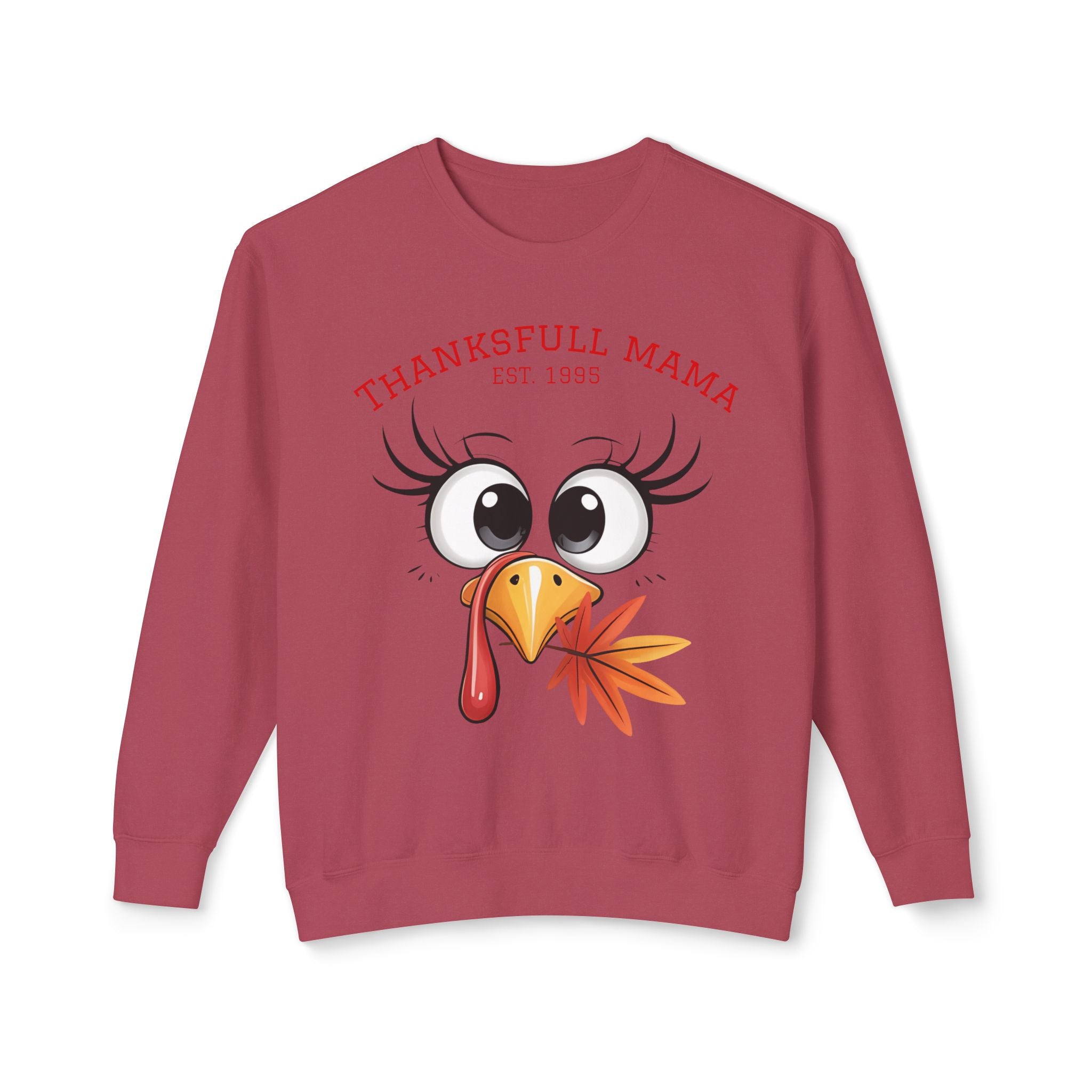 Thanksgiving Mama Sweatshirt  Cute Turkey Face "Thanksgfull Mama" Fall Pullover Fall T-Shirts and Sweatshirts Collection