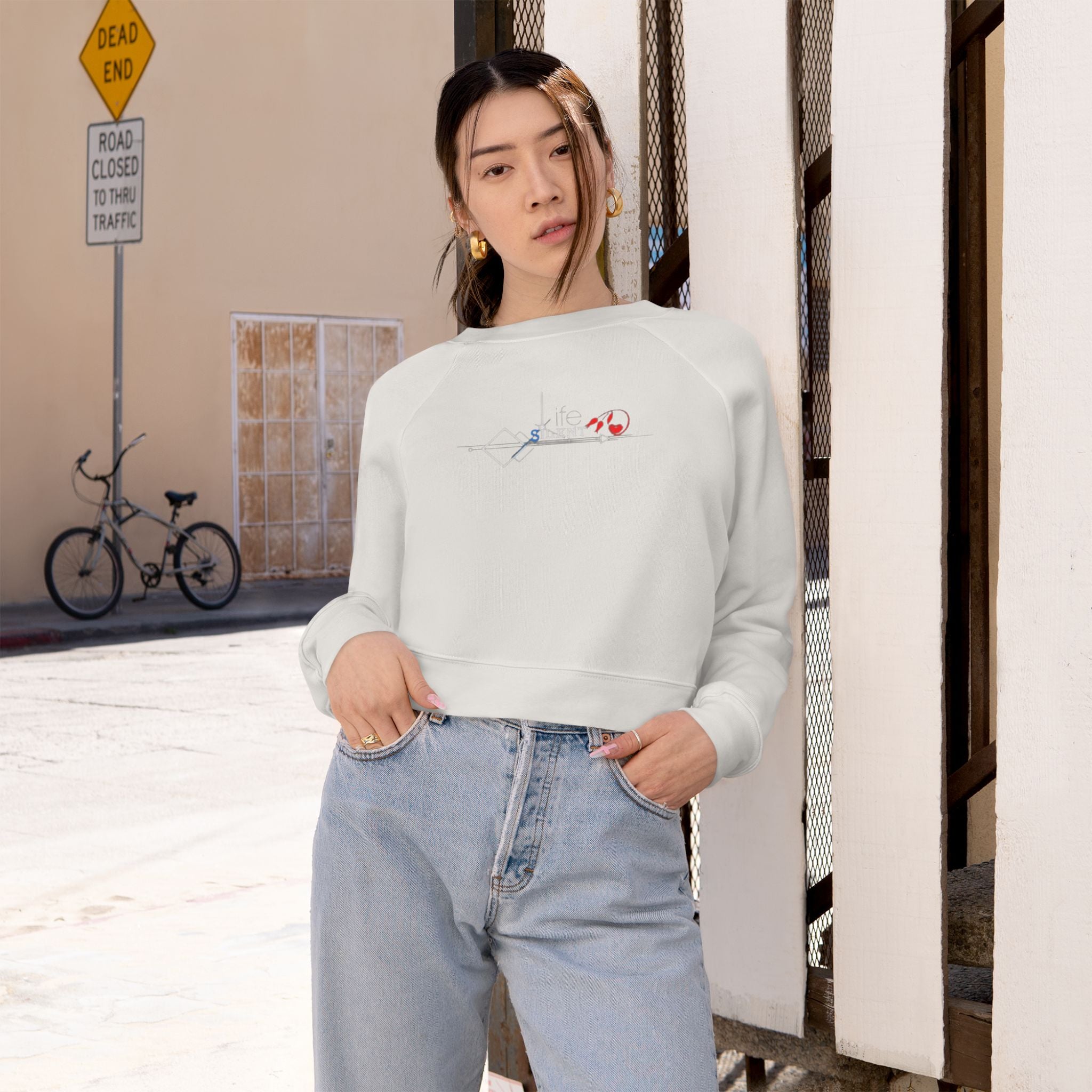 Self Love Sweatshirt | Soft Affirmation Mental Health Apparel Cropped Pullover  Pink Bow "KIND" Graphic