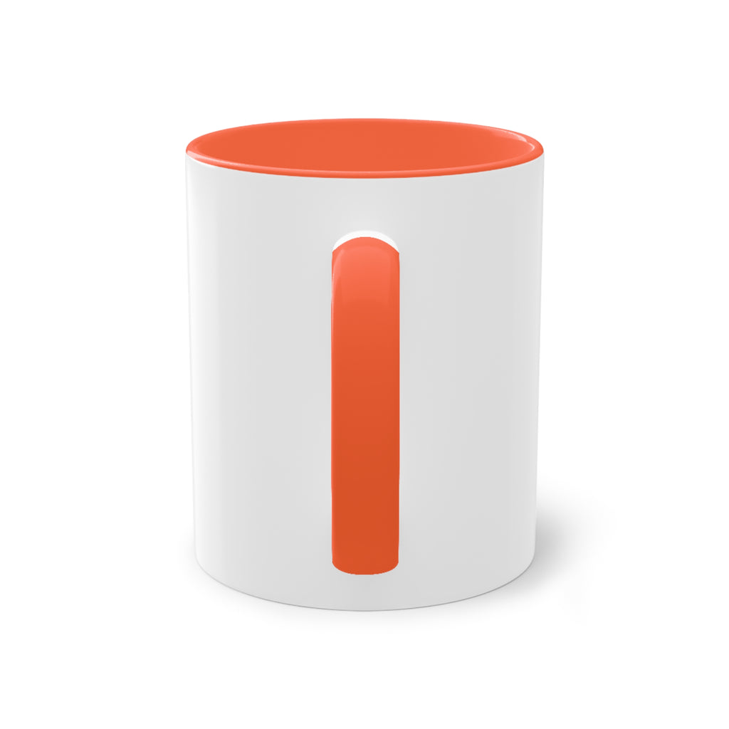 Holiday Sports Mom Coffee Mug Festive 'PE' Candy-Stripe Design, 11oz Two-Tone School Staff Christmas Mug Collection,