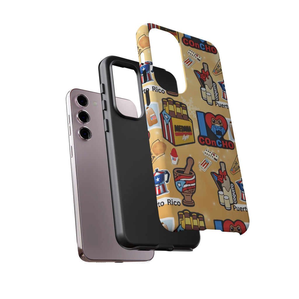 Puerto Rico Sticker Collage Tough Case  ‘I  Concho’ Pattern Phone Case