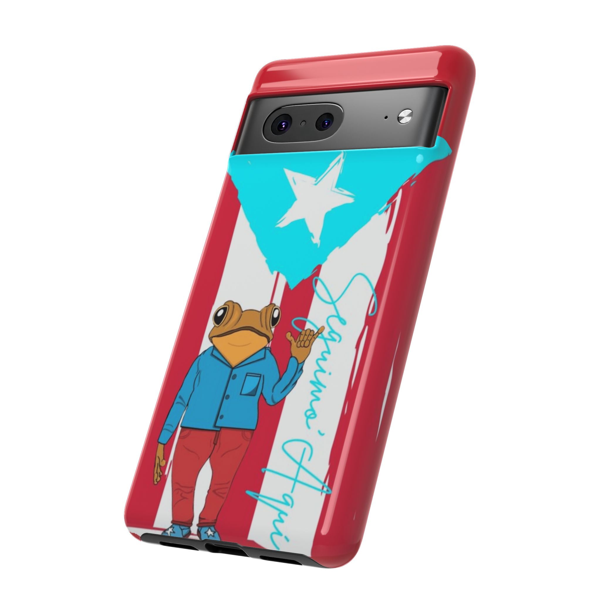 Puerto Rican Flag Frog Design ("Señorita Hops")Phone Case Isla del Encanto Phone Case – Puerto Rican Style