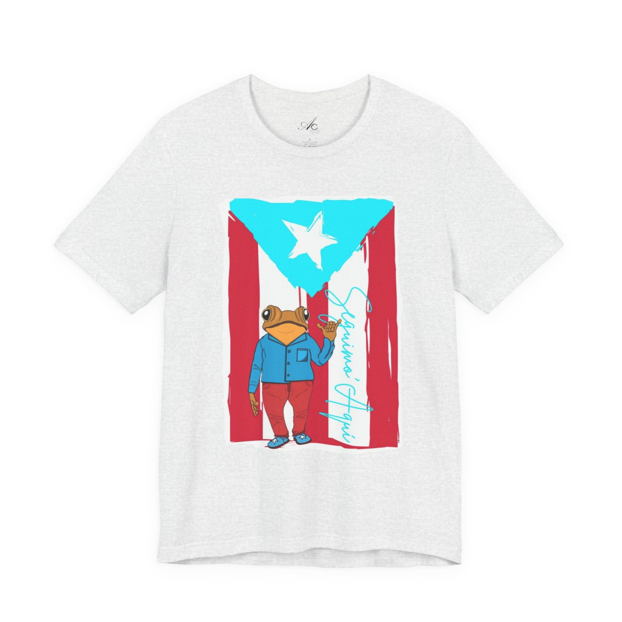 Puerto Rican Coqui Flag T‑Shirt  Boricua Pride Tee