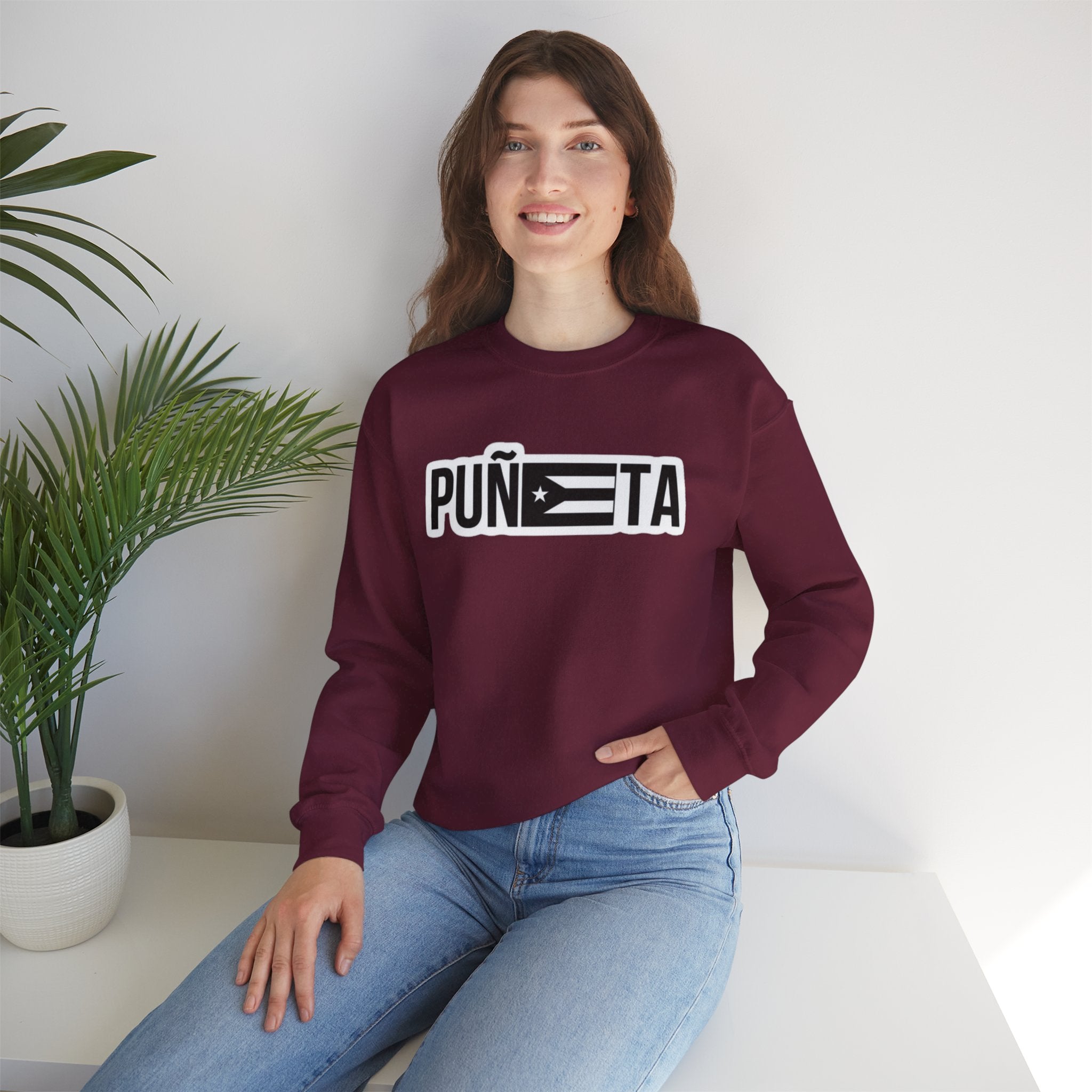 Puñeta Sweatshirt  Puerto Rican Flag Graphic Crewneck