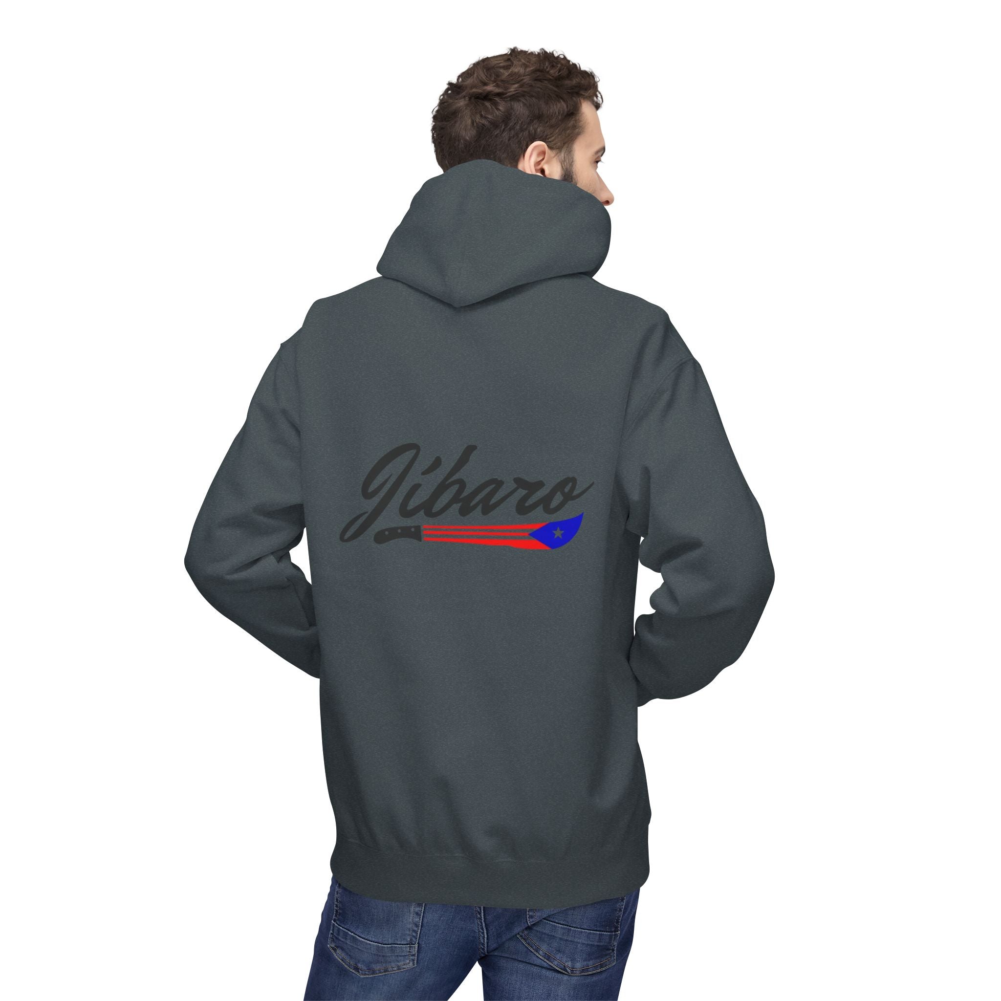 Gíbaro Hoodie  Puerto Rican Pride Pullover with Flag Machete Design
