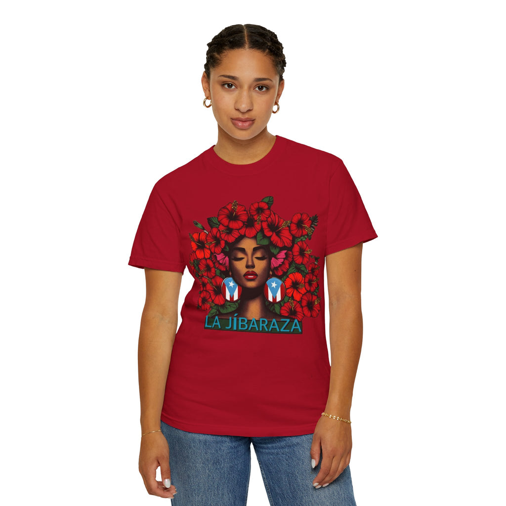 Puerto Rico Navidades T-Shirt — "La Jíbaraza" Floral Puerto Rican Pride Tee