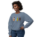 Champagne Bottles Crewneck Sweatshirt  Celebratory Bubbly Graphic