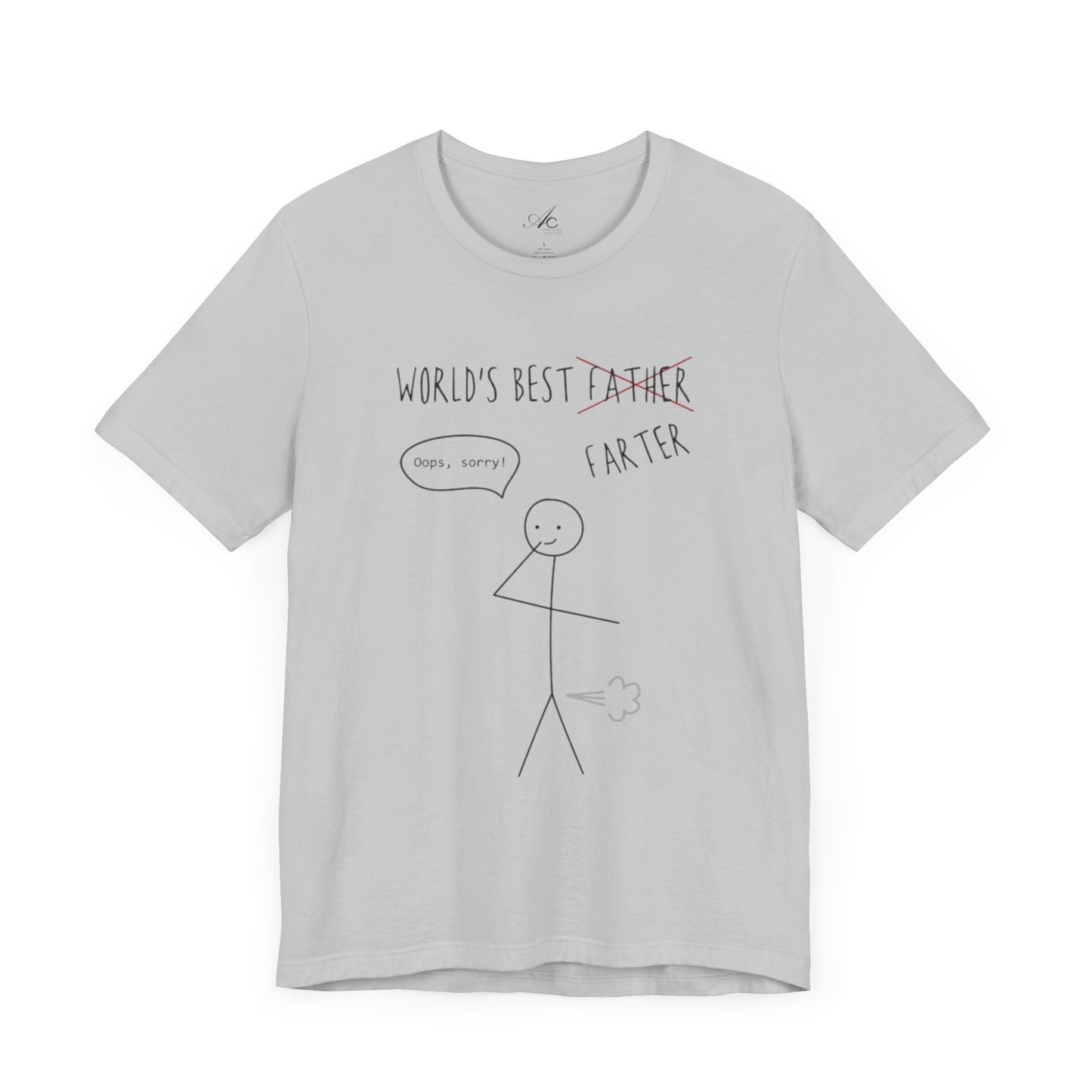 Funny Unisex T-Shirt for Dad, World's Best Farter Tee, Best Dad Ever Shirt, Gift for Father's Day, Dad Humor Apparel