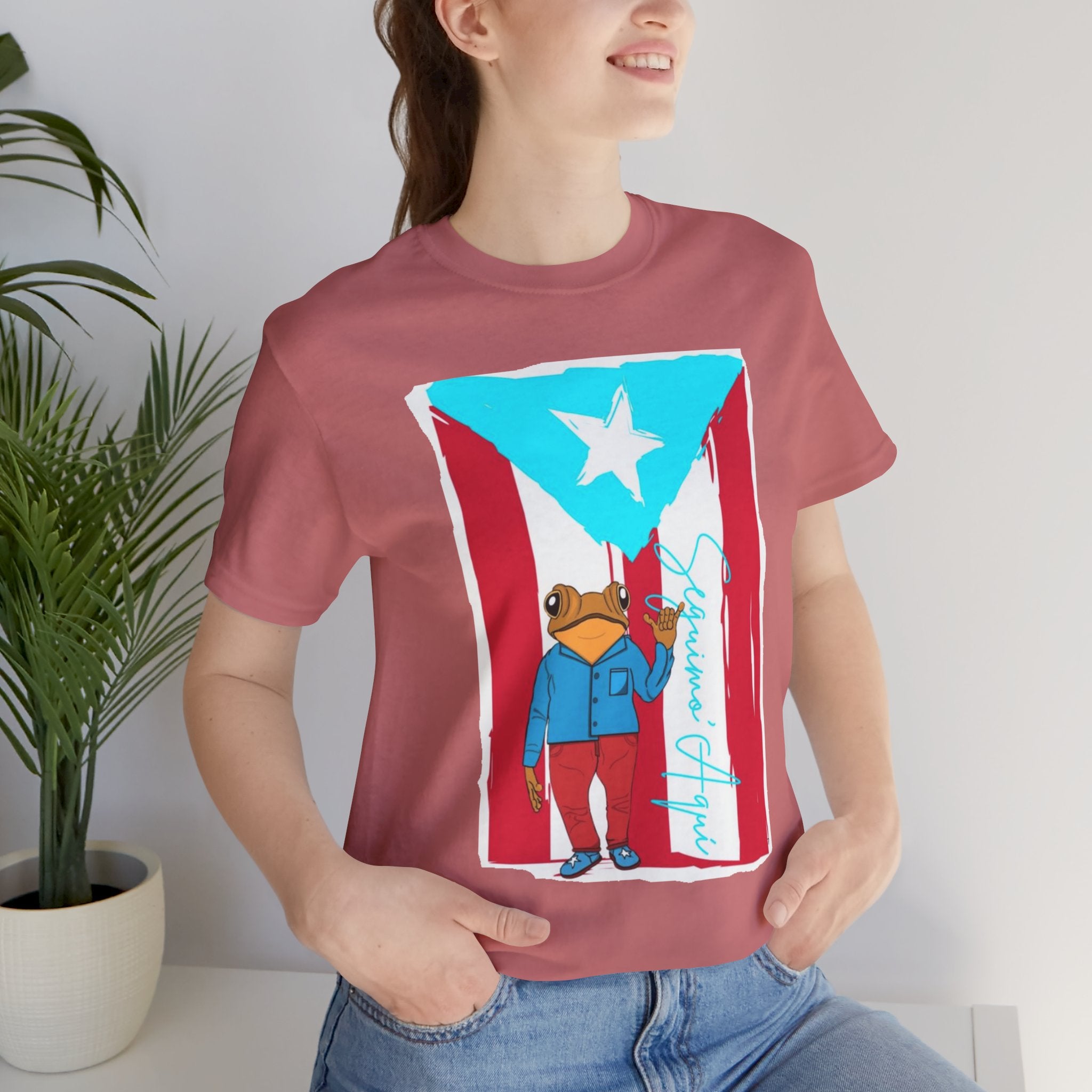 Puerto Rican Coqui Flag T‑Shirt  Boricua Pride Tee
