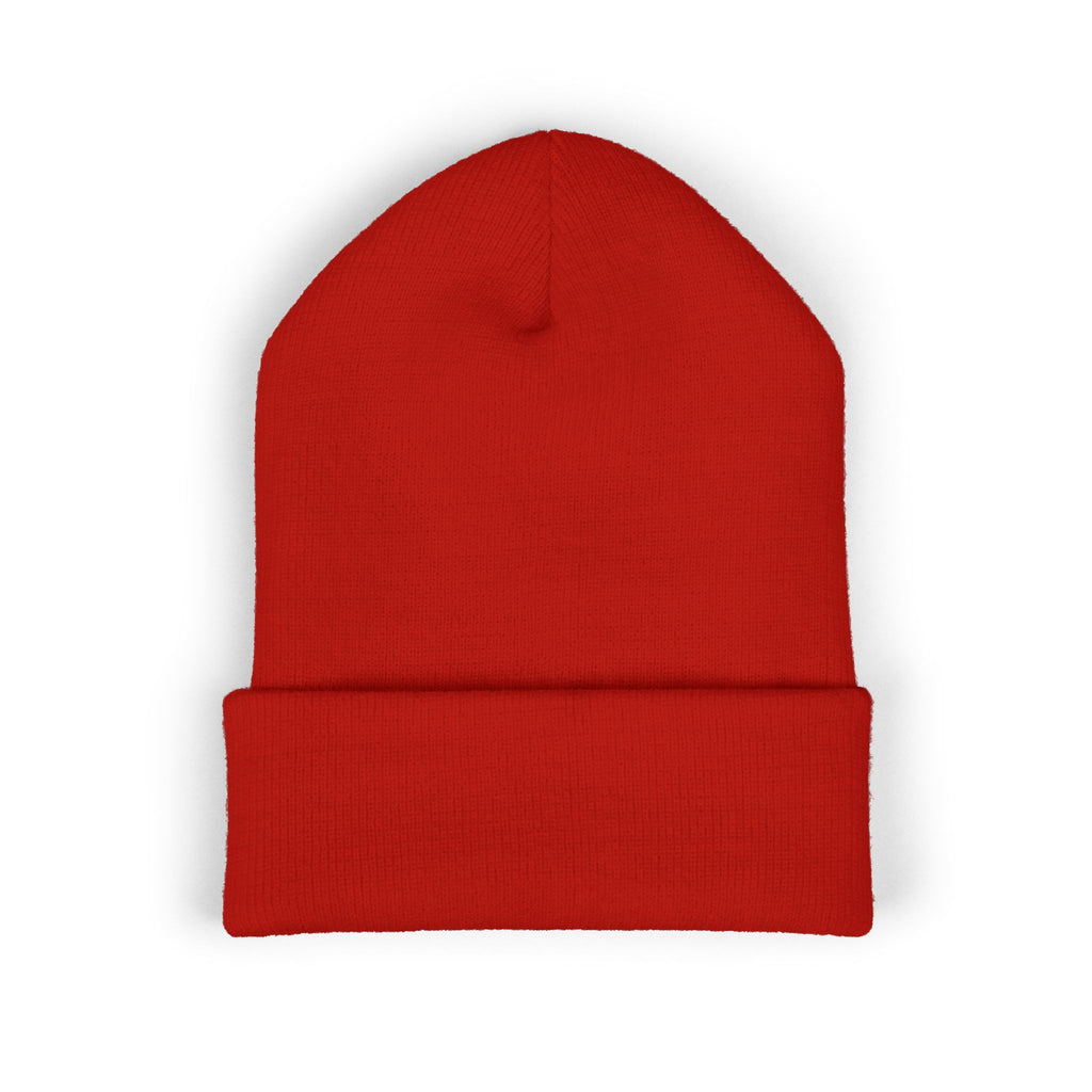Embroidered 'Holi' Symbol Knit Hat Puerto Rico Beanie Hat – Boricua Pride Cuffed Winter Hat