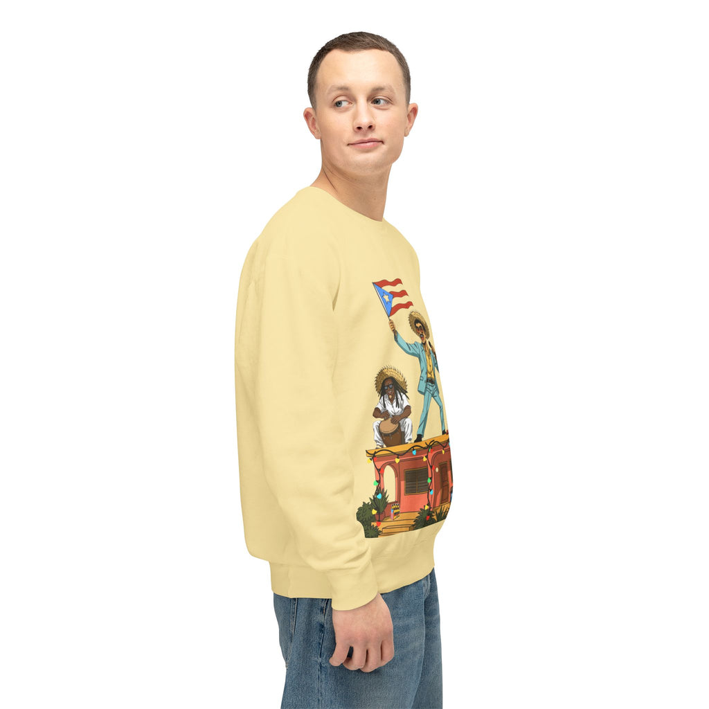 Puerto Rican Benito Parade Sweatshirt  Boricua De Pura Cepa Crewneck Puerto Rico Navidades