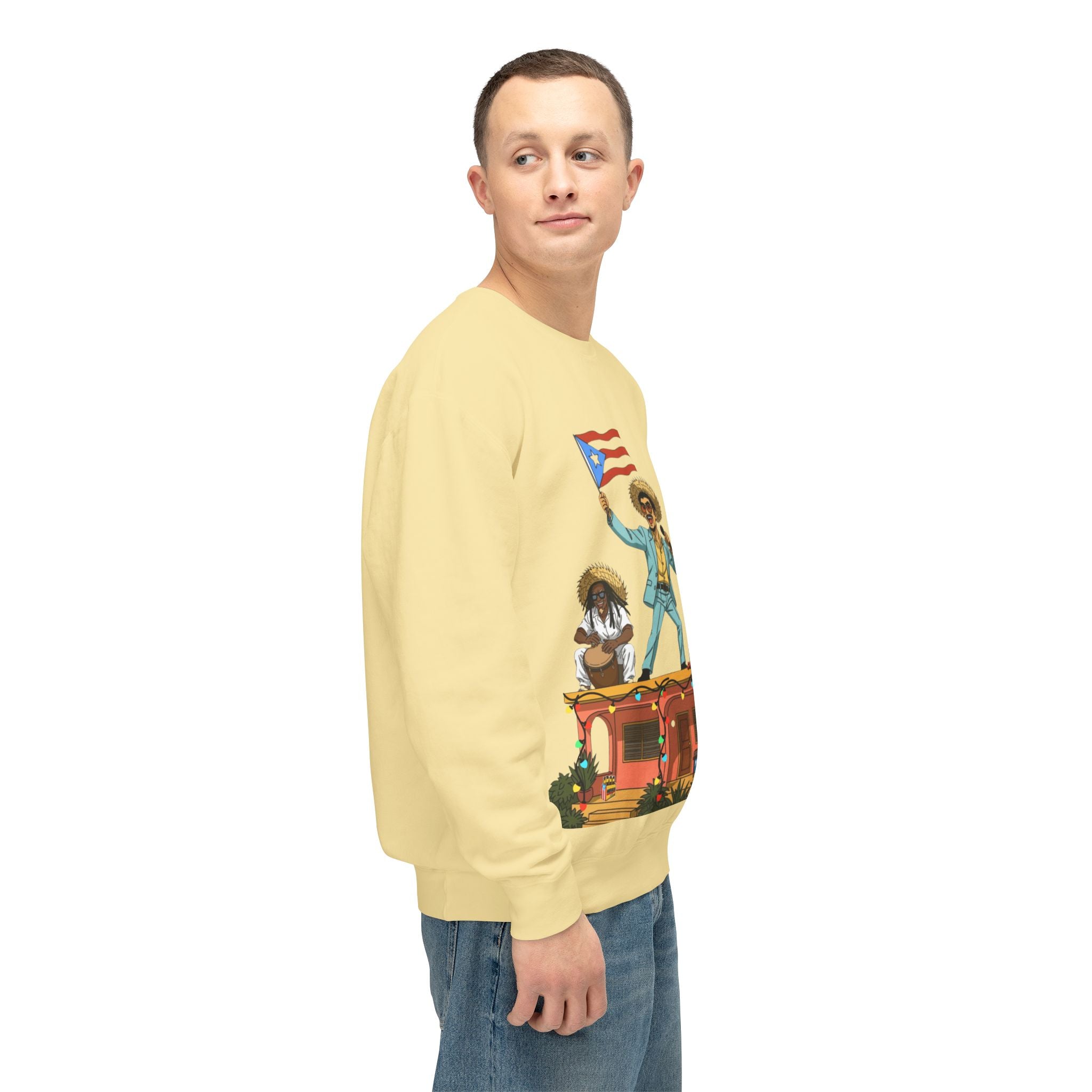 Puerto Rican Benito Parade Sweatshirt  Boricua De Pura Cepa Crewneck Puerto Rico Navidades