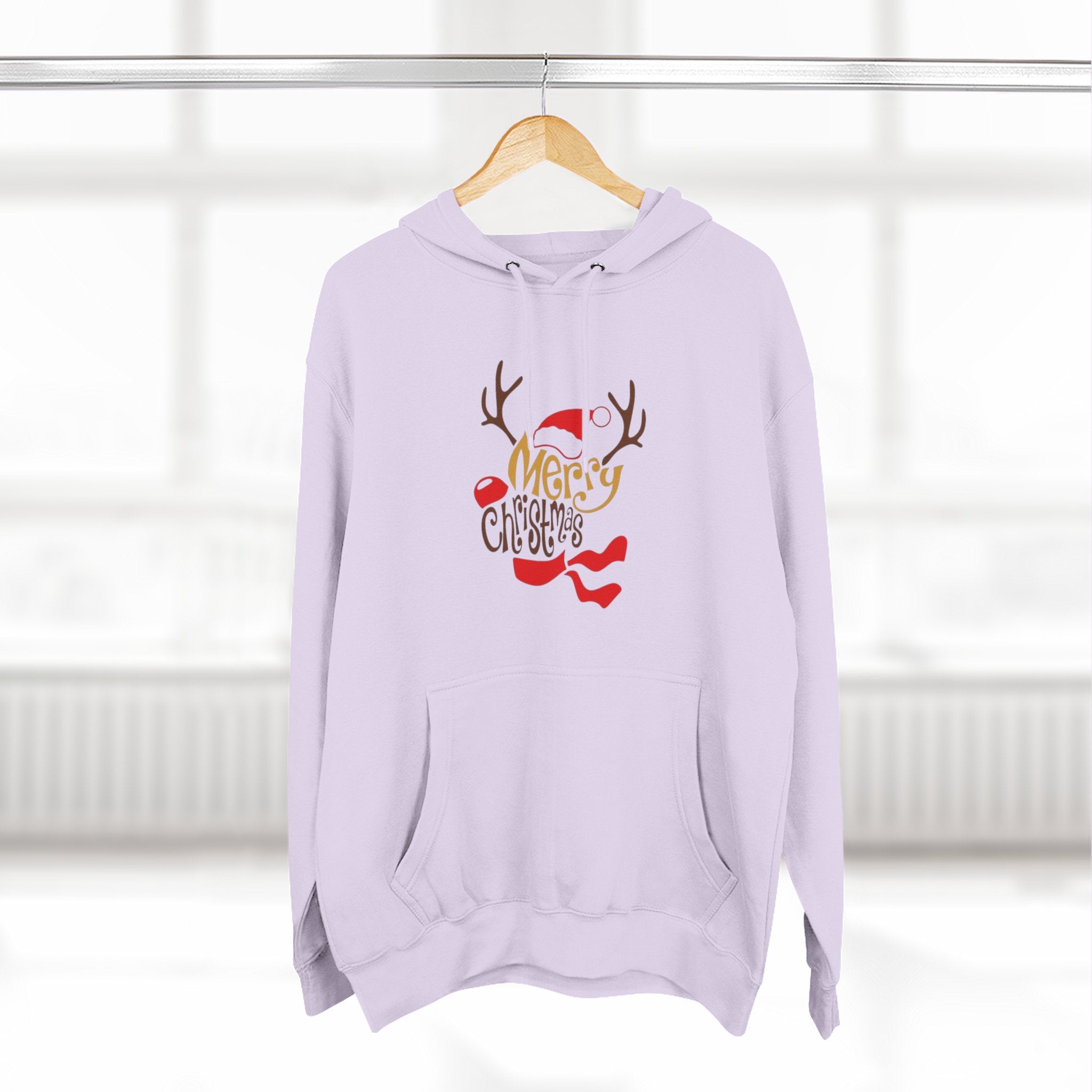 Holiday Apparel | Christmas Tees & Sweatshirts with Festive Quotes Merry Christmas Fleece Hoodie