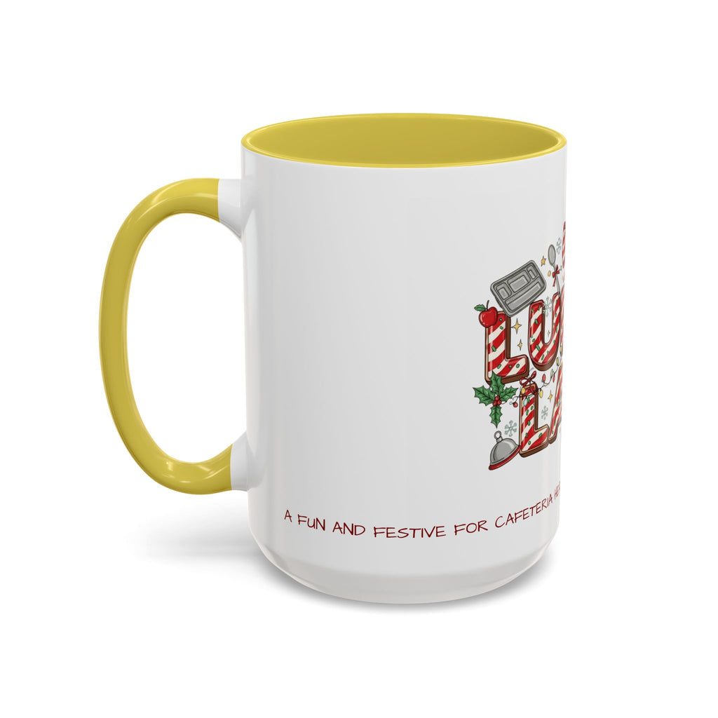 Lunch Lady Mug "Cafeteria Hero Who Feeds the Whole School With Love" | 11oz/15oz Gift  School Staff Christmas Mug Collection