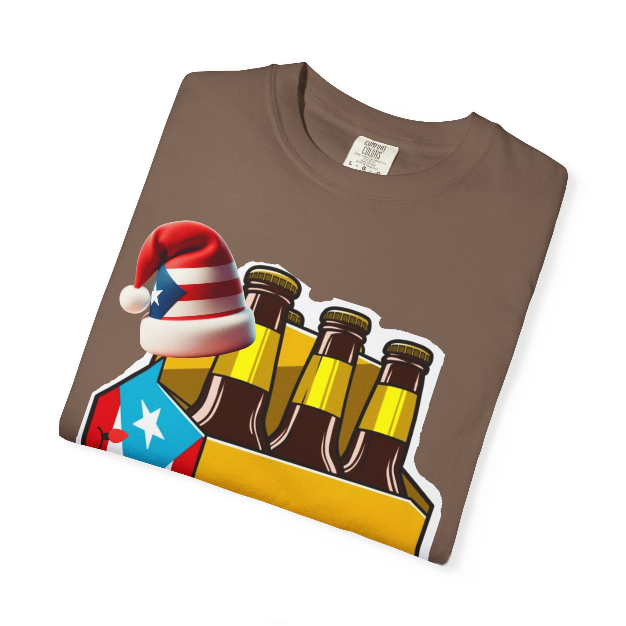Medalla Light Beer T-Shirt  Navidad Boricua Holiday Tee Puerto Rico’s Navidades