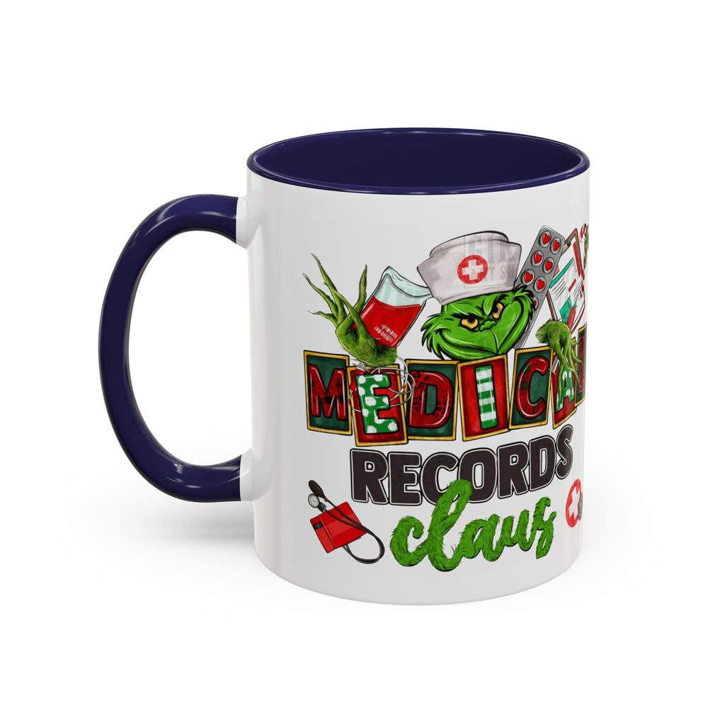 Medical Records Claus Coffee Mug — Funny Holiday Nurse & Medical Staff Gift (11/15oz) Medical Christmas Mug,