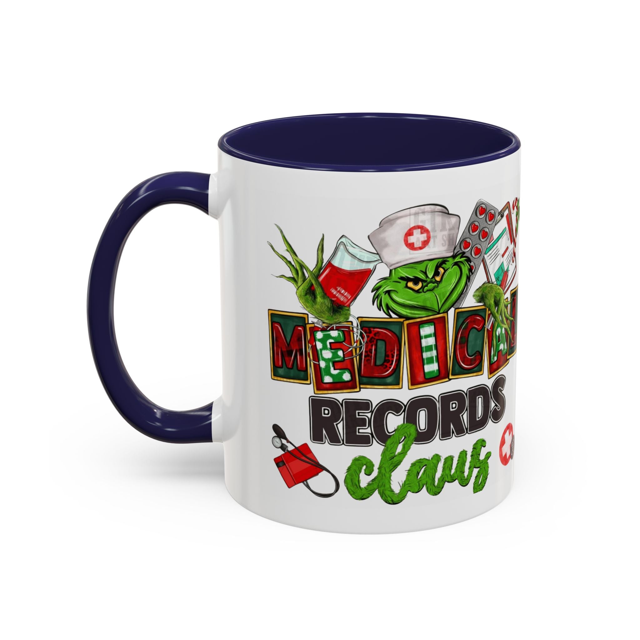 Medical Records Claus Coffee Mug — Funny Holiday Nurse & Medical Staff Gift (11/15oz) Medical Christmas Mug,