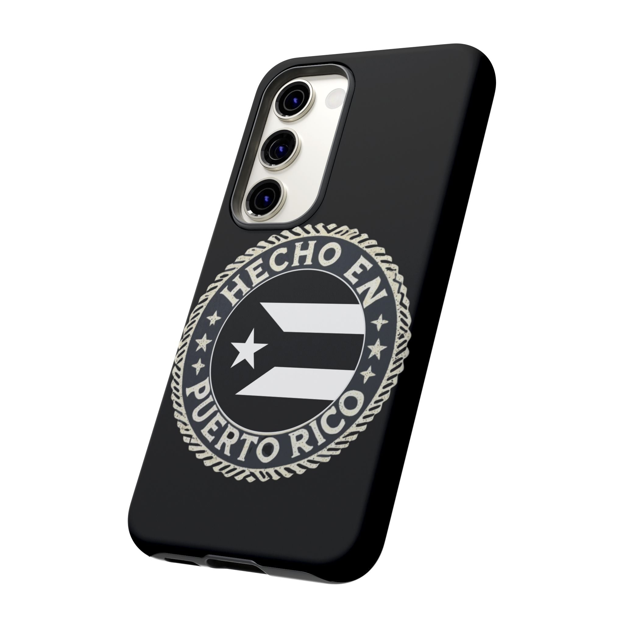 Hecho en Puerto Rico Phone Case  Puerto Rican Flag Emblem Tough Protective Cover