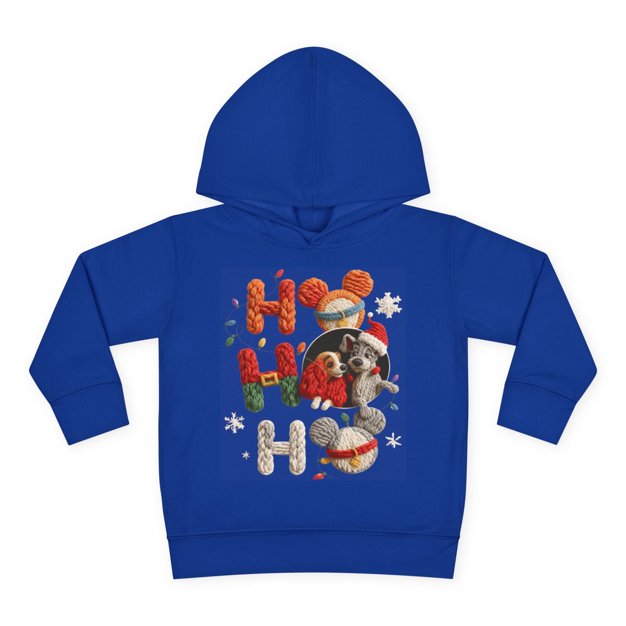 Toddler Hoodie "Ho Ho Ho" Festive Raccoon Christmas Pullover