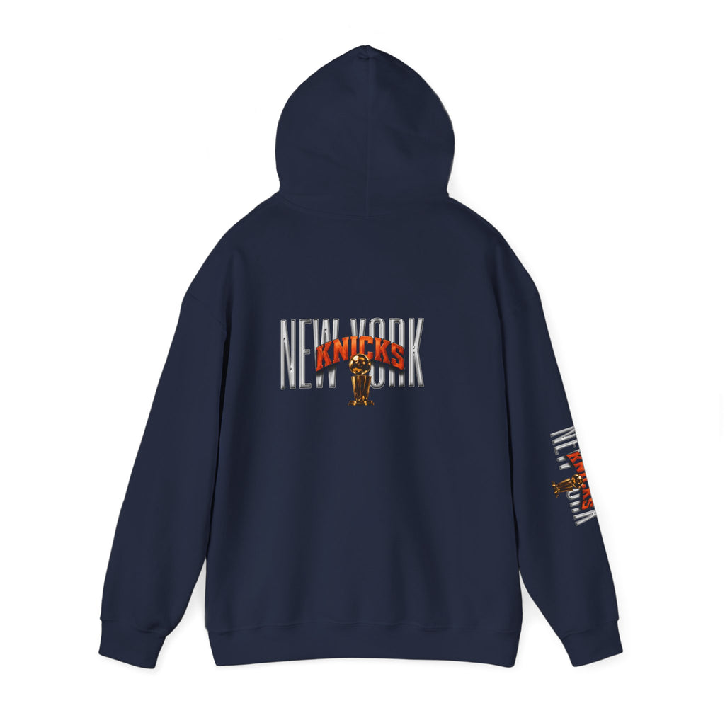NY-K Retro Player Collage Hoodie — Basketball Fan Sweatshirt