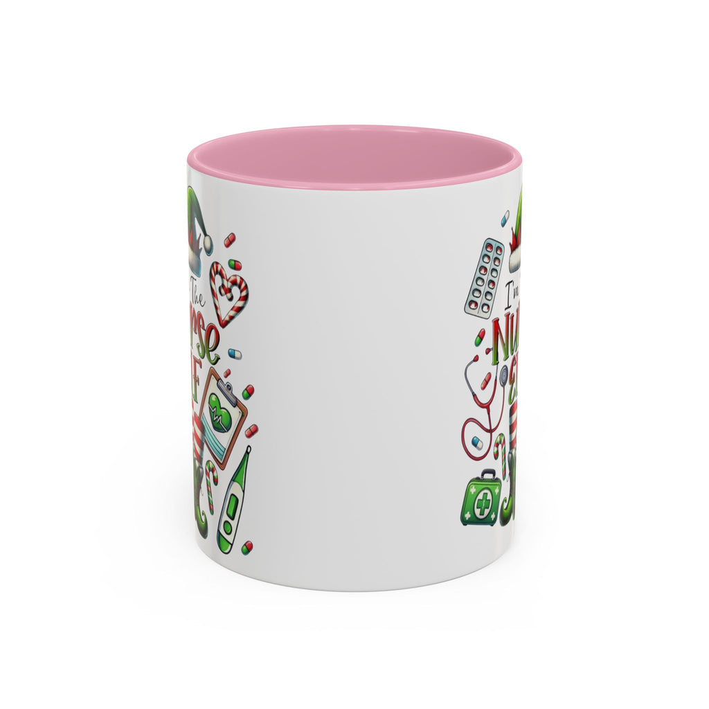 Nurse Elf Coffee Mug — Christmas Medical Holiday Gift (11oz & 15oz) Medical Christmas Mug