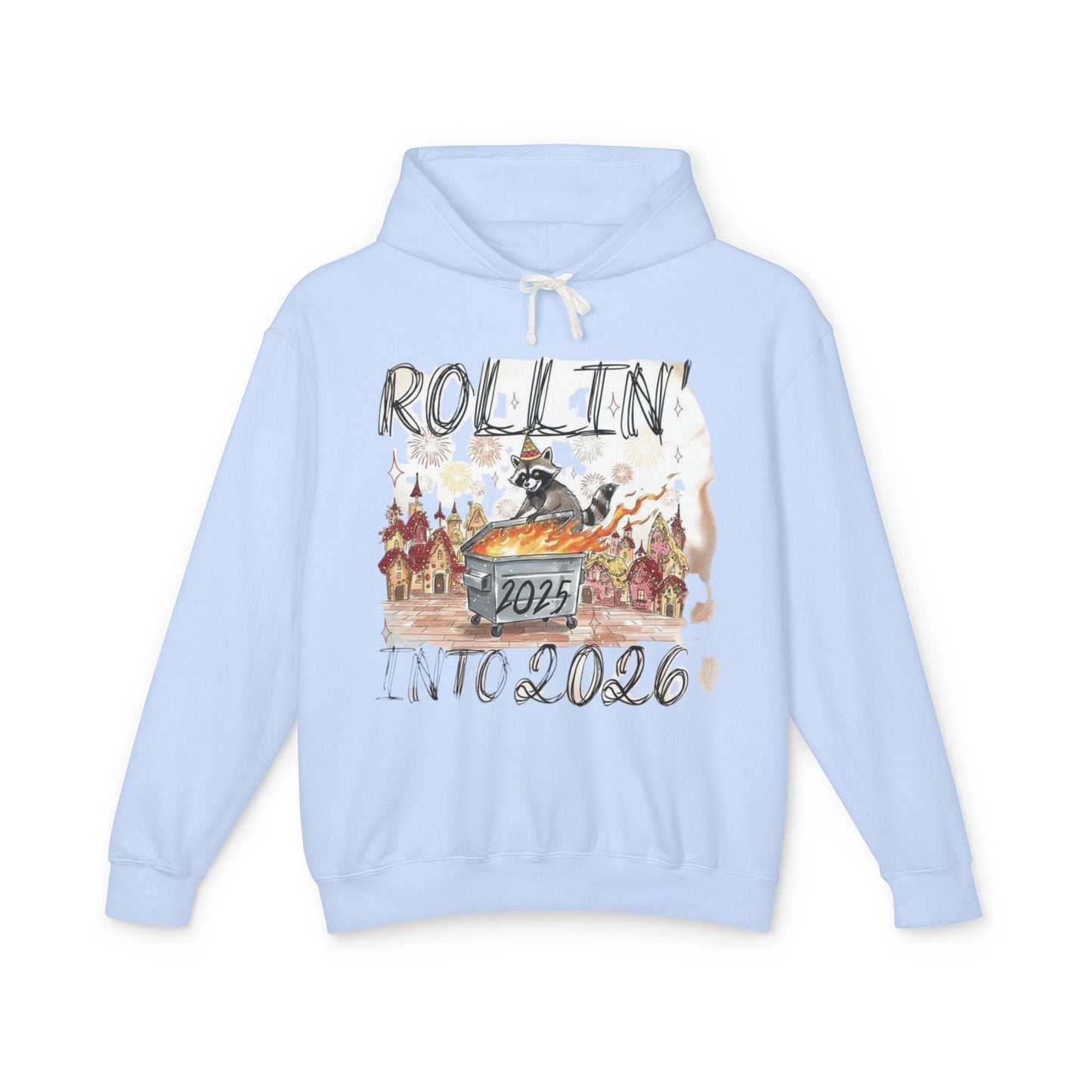 Rollin' Into 2026 Retro Winter Hooded Sweatshirt